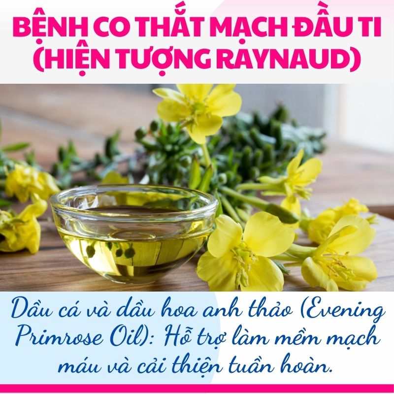 thực phẩm bổ sung để điều trị co thắt đầu ti